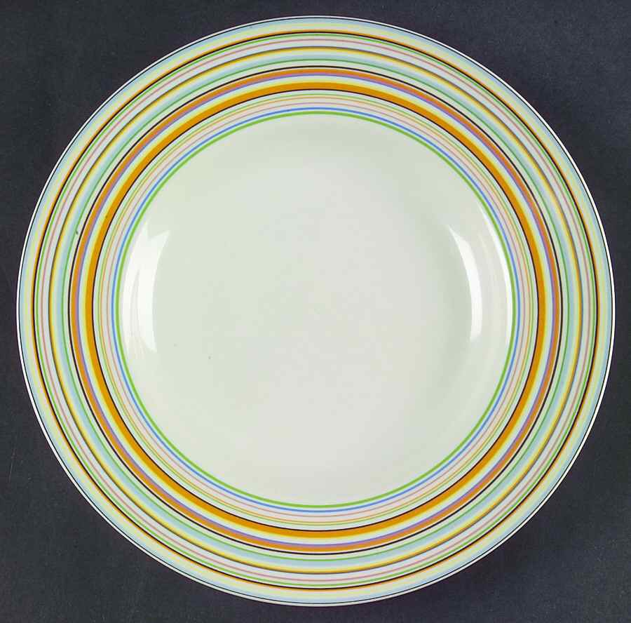 Spectrum Stripes Salad Plate by Culinary Arts-1