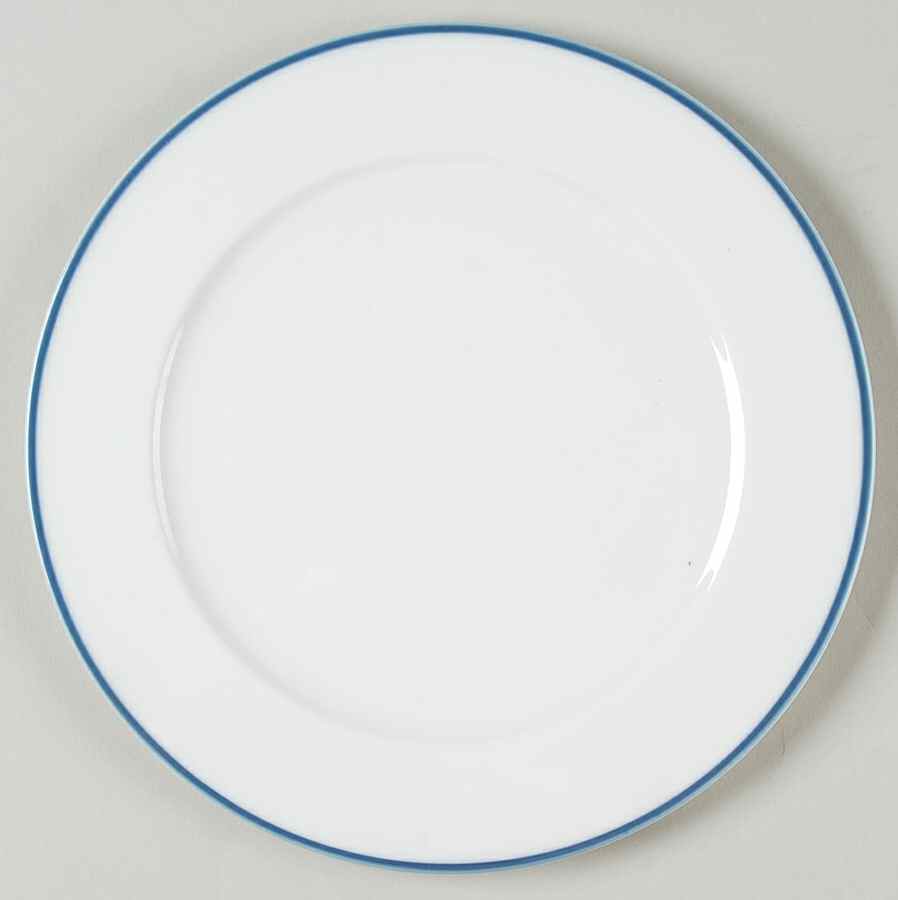 Birch (Floral & Blue Band) Salad Plate by Calvin Klein-1