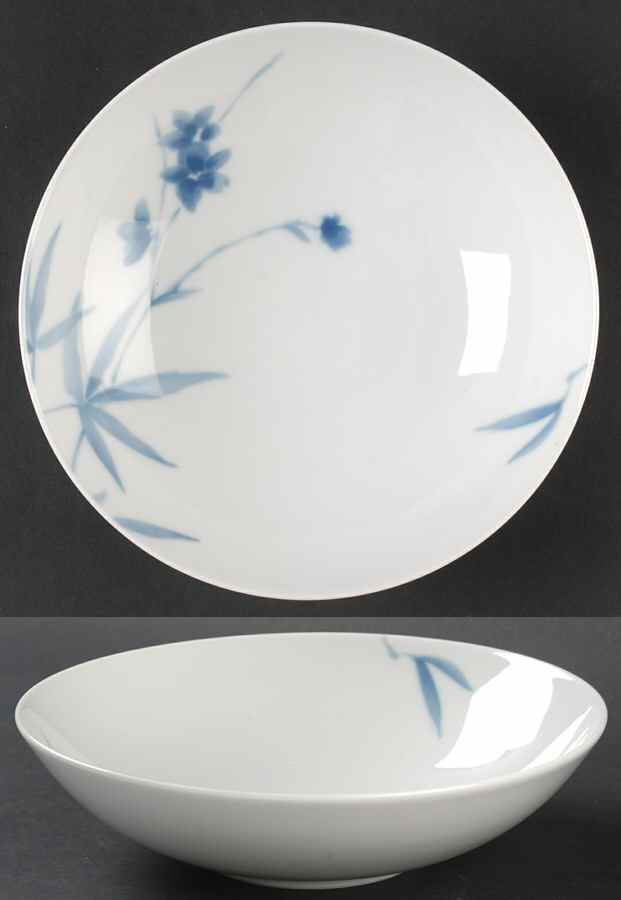 Birch (Floral & Blue Band) Coupe Soup Bowl by Calvin Klein-1