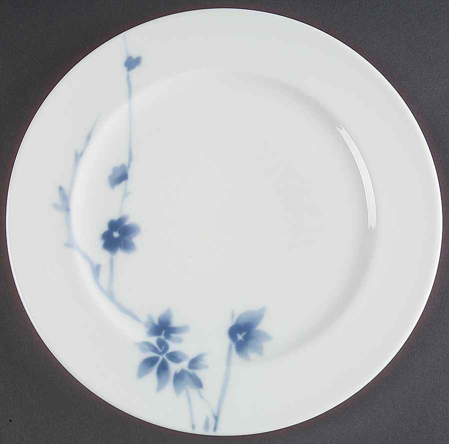 Birch (Floral & Blue Band) Salad Plate by Calvin Klein-1