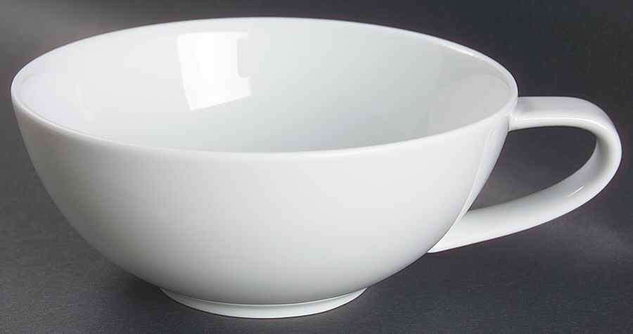 Birch (Floral & Blue Band) Flat Cup by Calvin Klein-1