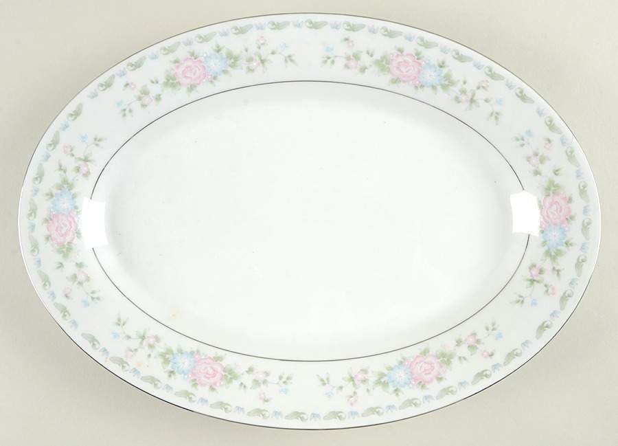 Helen 14" Oval Serving Platter by Cac Ceramic-1