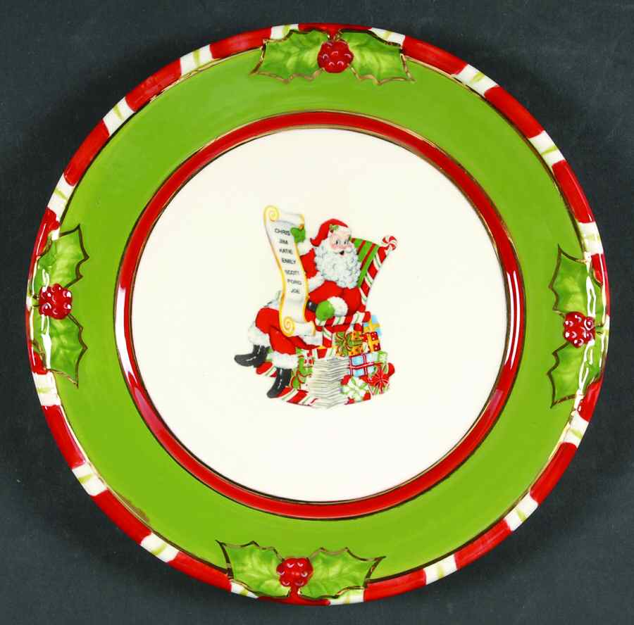 Letters To Santa Salad Plate by Christopher Radko-1