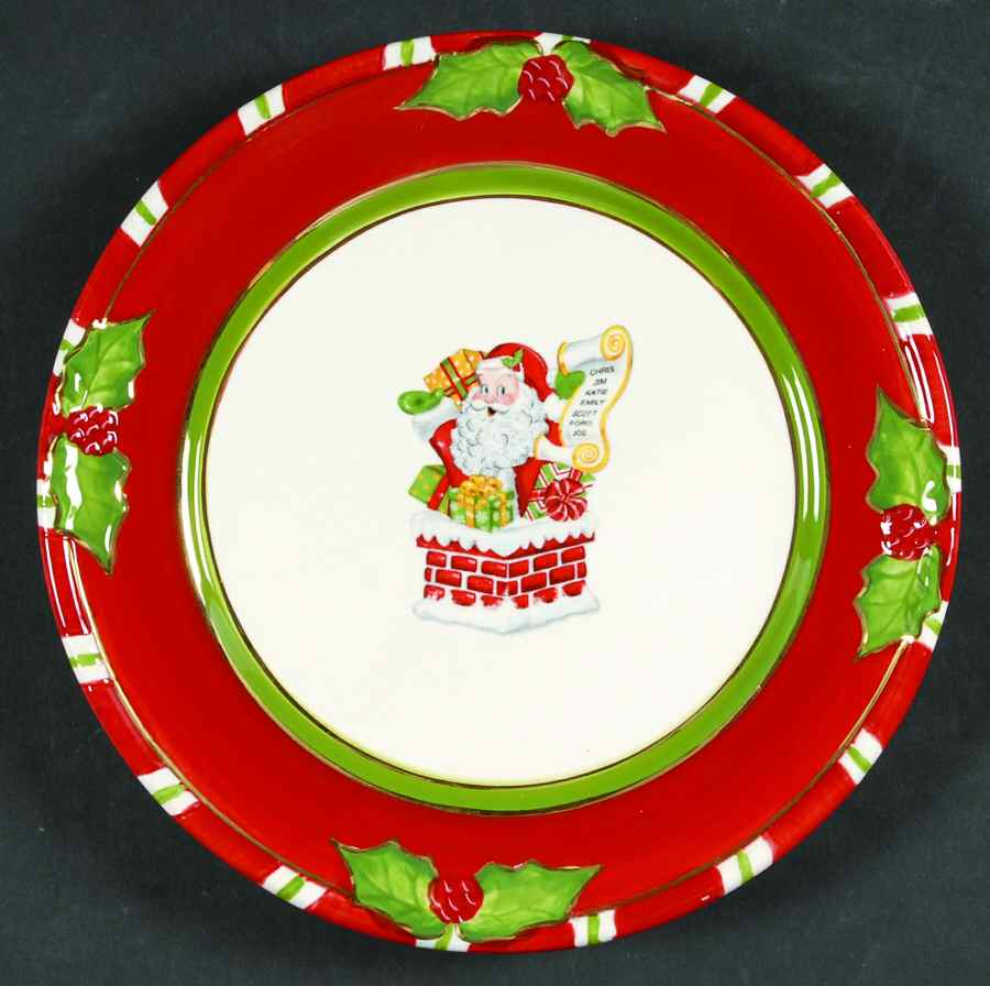 Letters To Santa Salad Plate by Christopher Radko-1