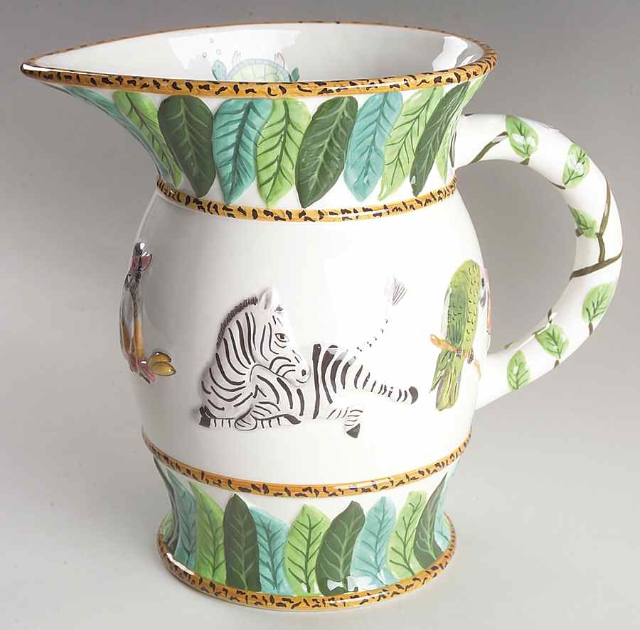 Jungle Jubilee 80 Oz Pitcher by Lynn Chase-1
