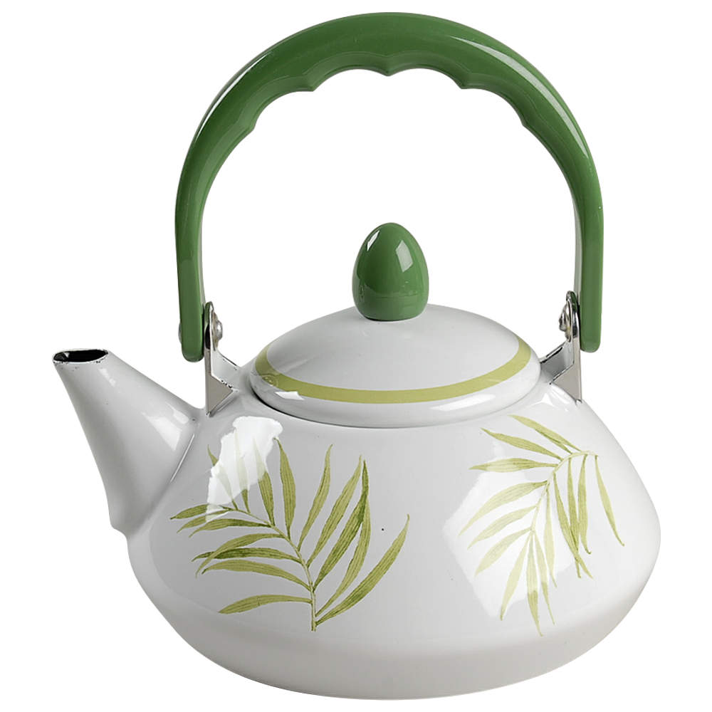Bamboo Leaf (Corelle) Individual Metal Kettle & Lid by Corning Corelle-1