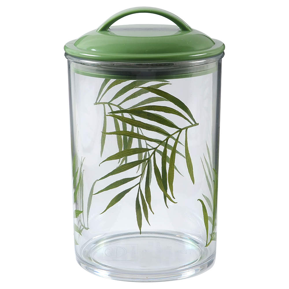 Bamboo Leaf (Corelle) Medium Acrylic Canister & Lid by Corning Corelle-1