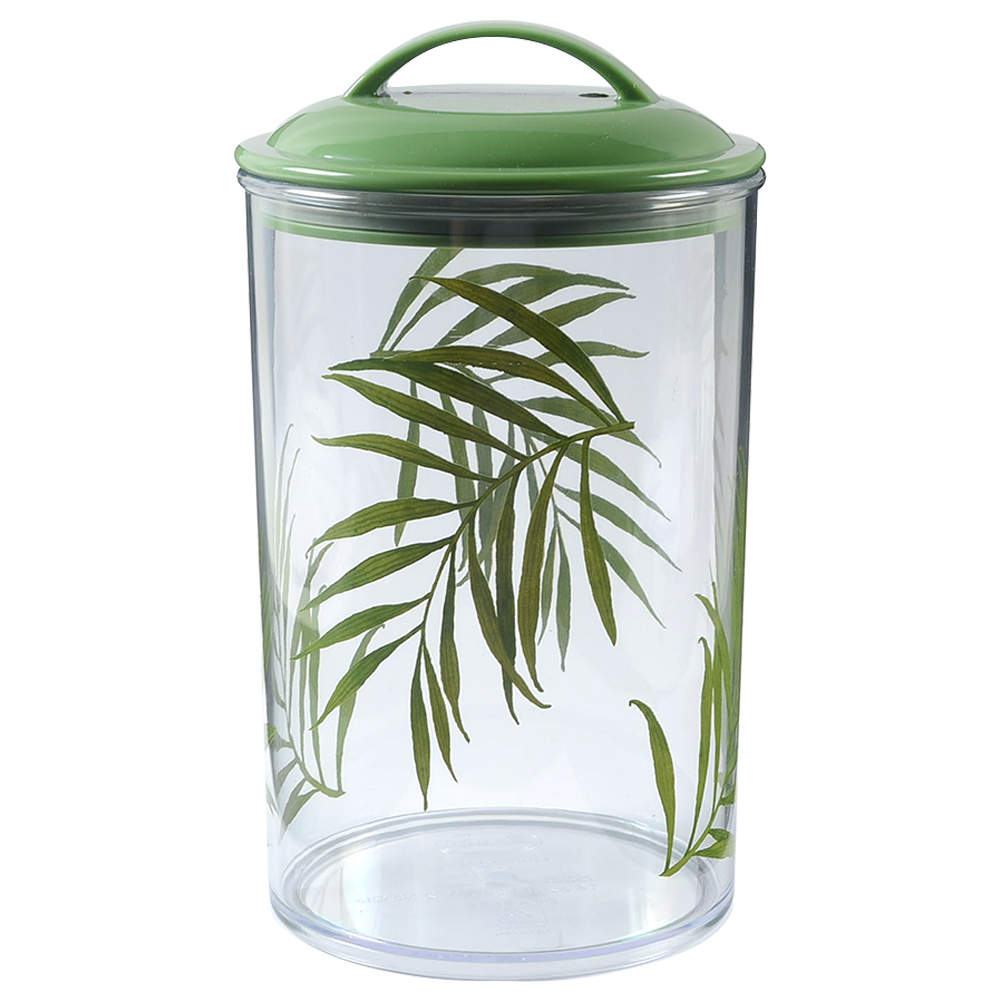 Bamboo Leaf (Corelle) Large Acrylic Canister & Lid by Corning Corelle-1