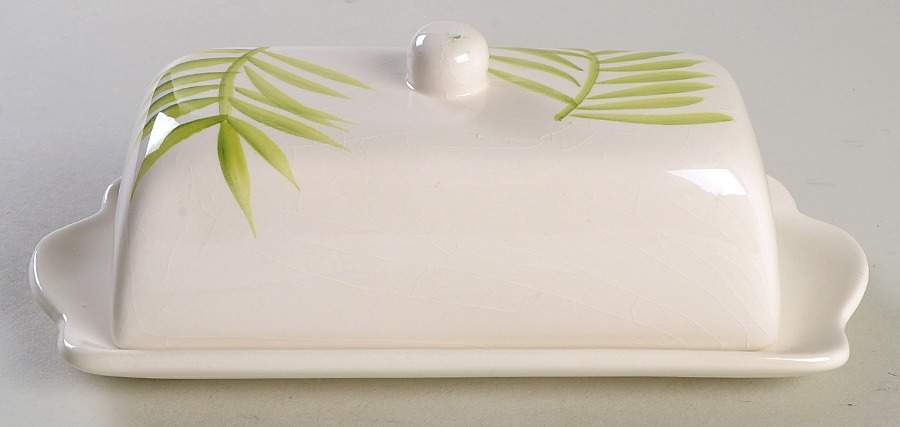 Bamboo Leaf (Corelle) 1/4 Lb Covered Butter by Corning Corelle-1