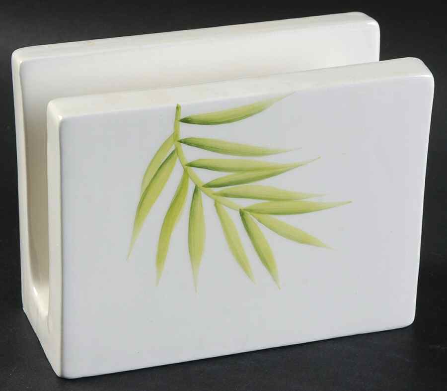 Bamboo Leaf (Corelle) Napkin Holder by Corning Corelle-1