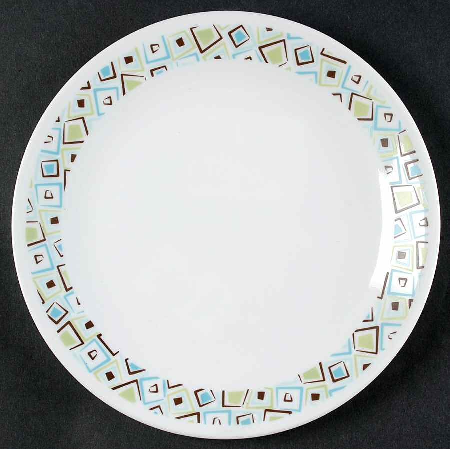 Chocolate Mint (Corelle) Luncheon Plate by Corning Corelle-1
