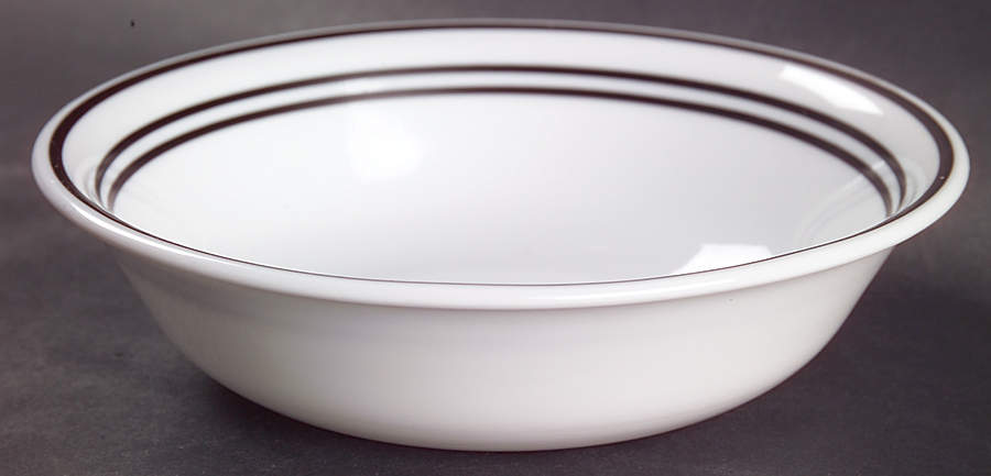 Classic Cafe Black Fruit/Dessert (Sauce) Bowl by Corning Corelle-1