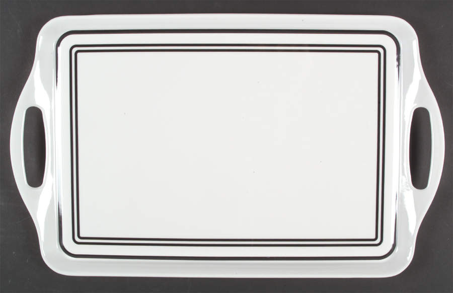 Classic Cafe Black Handled Melamine Tray by Corning Corelle-1