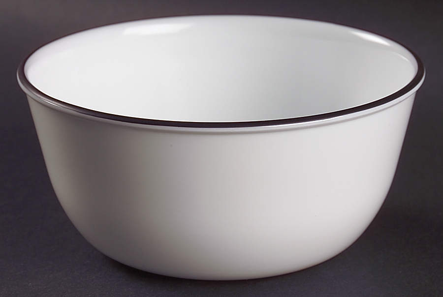 Classic Cafe Black Super Soup/Cereal Bowl by Corning Corelle-1
