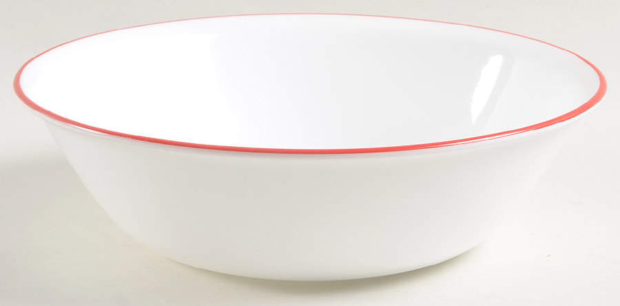 Classic Cafe Red 8" Round Vegetable Bowl by Corning Corelle-1