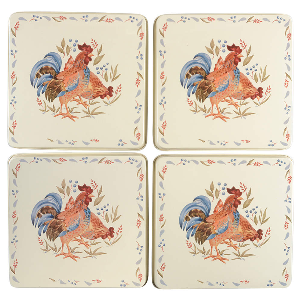 Country Morning Square Stove Cover - Set of 4 by Corning Corelle-1