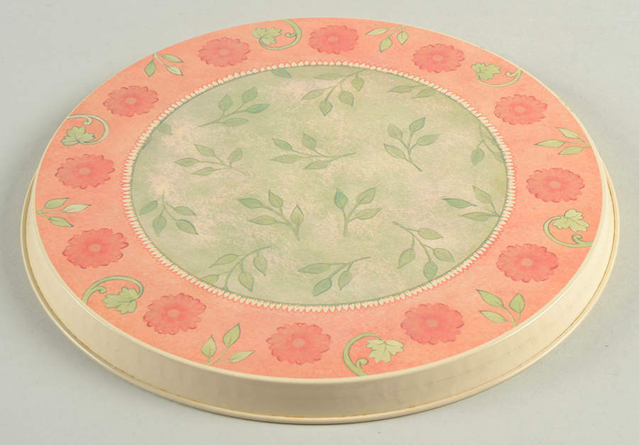 Heirloom Bloom (Corelle) 10" Individual Tin Round Stove Cover by Corning Corelle-1