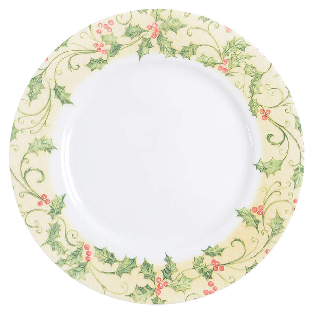 Holly (Rim, Corelle) Dinner Plate by Corning Corelle-1