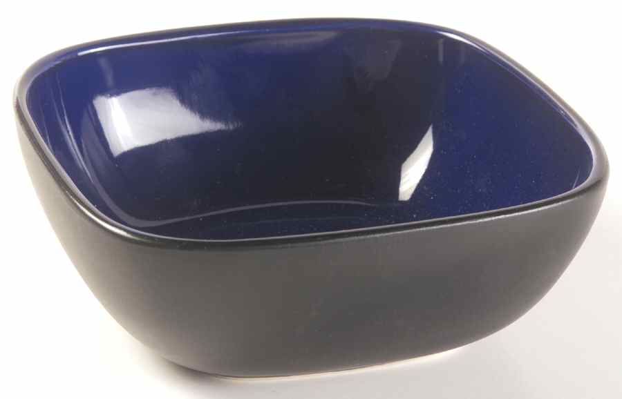 Indigo Blue (Square, Corelle) Soup/Cereal Bowl by Corning Corelle-1