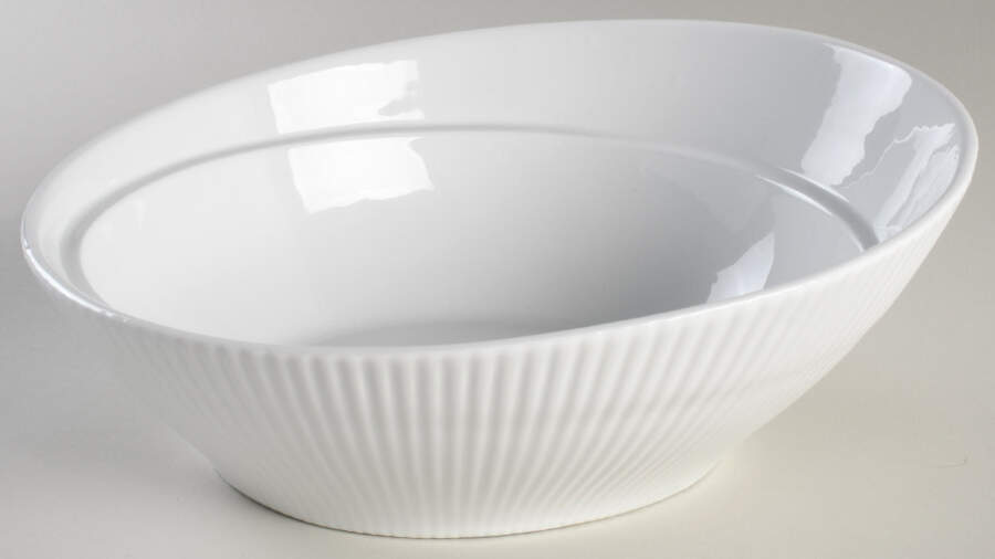 Scandia White 10" Oval Vegetable Bowl by Corning Corelle-1