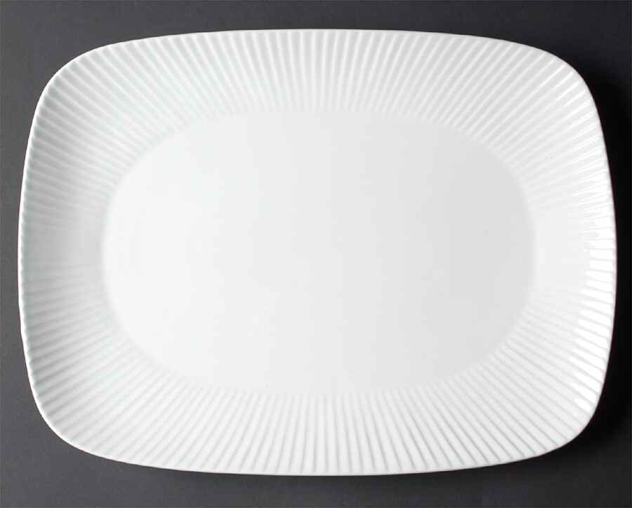 Scandia White 14" Rectangular Serving Platter by Corning Corelle-1