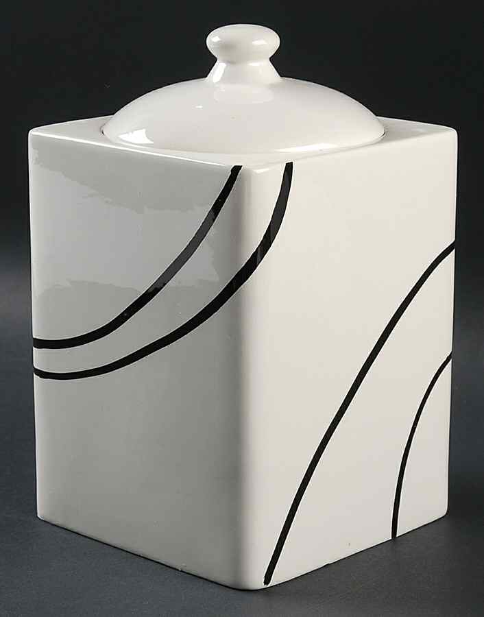Simple Lines (Corelle) Large Canister & Lid by Corning Corelle-1