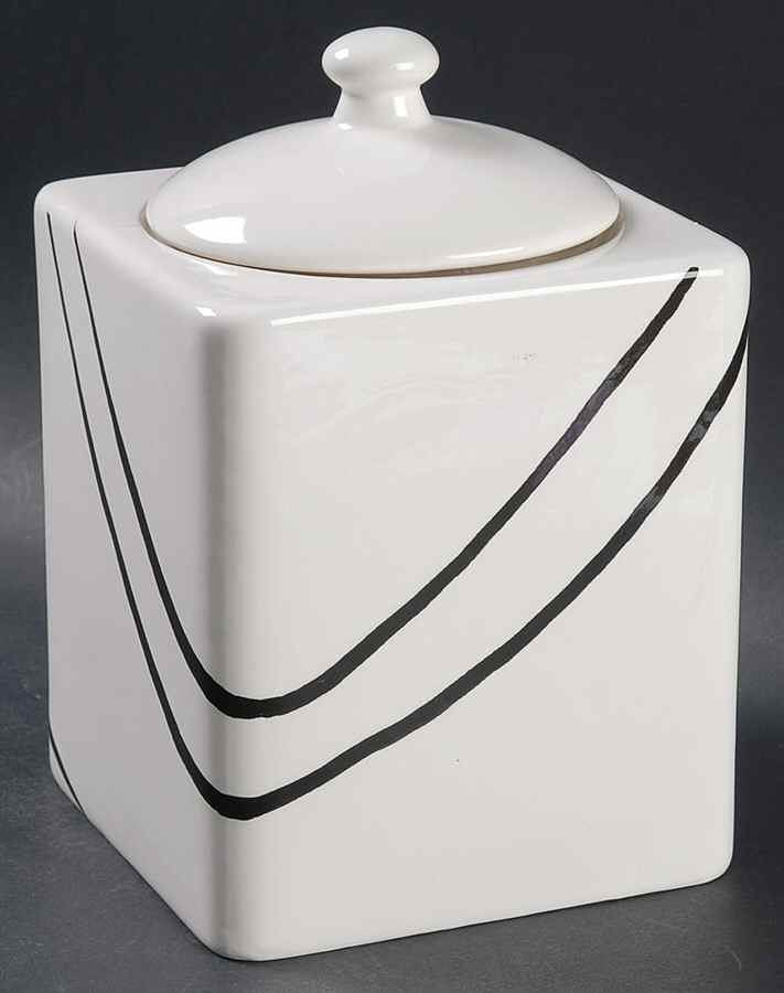 Simple Lines (Corelle) Medium Canister & Lid by Corning Corelle-1