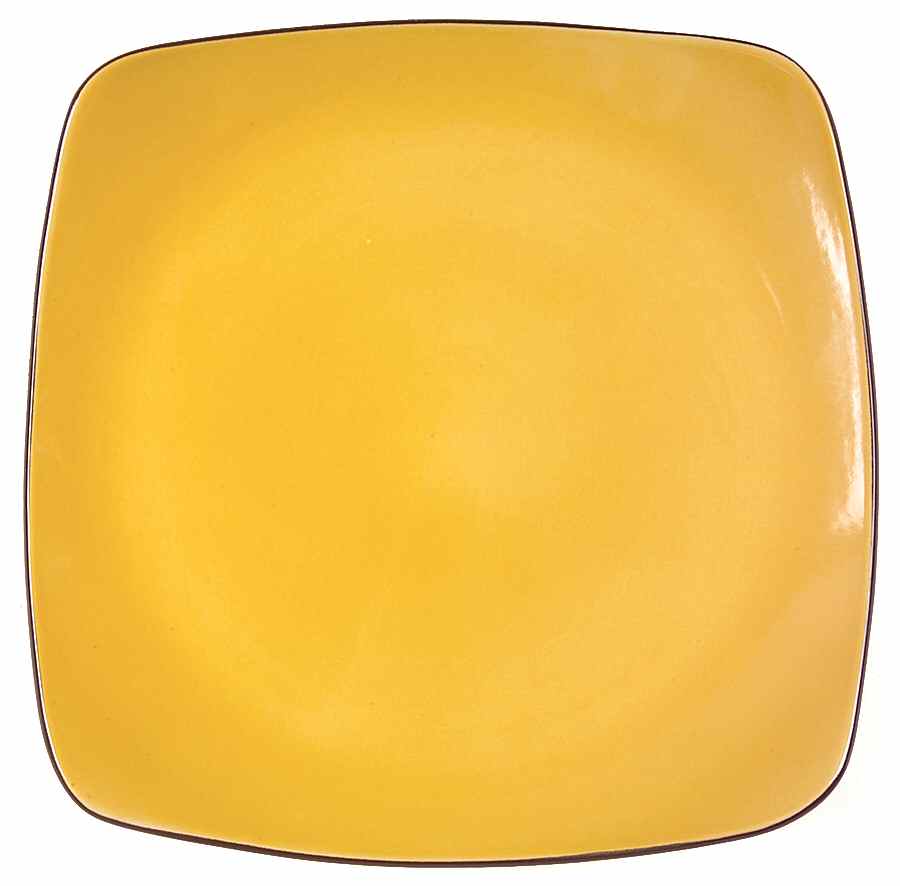 Turmeric Yellow (Square) Dinner Plate by Corning Corelle-1