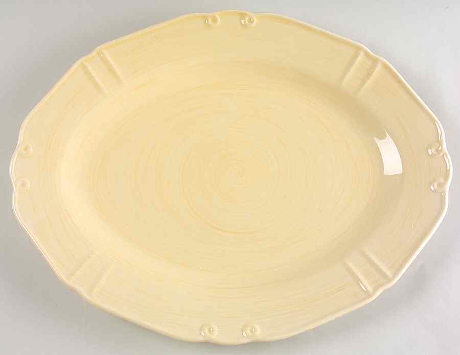 Traditions Yellow (Corelle) 14" Oval Serving Platter by Corning Corelle-1