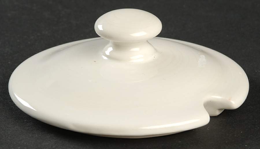 Traditions Embossed White (Corelle) Lid for Sugar Bowl by Corning Corelle-1