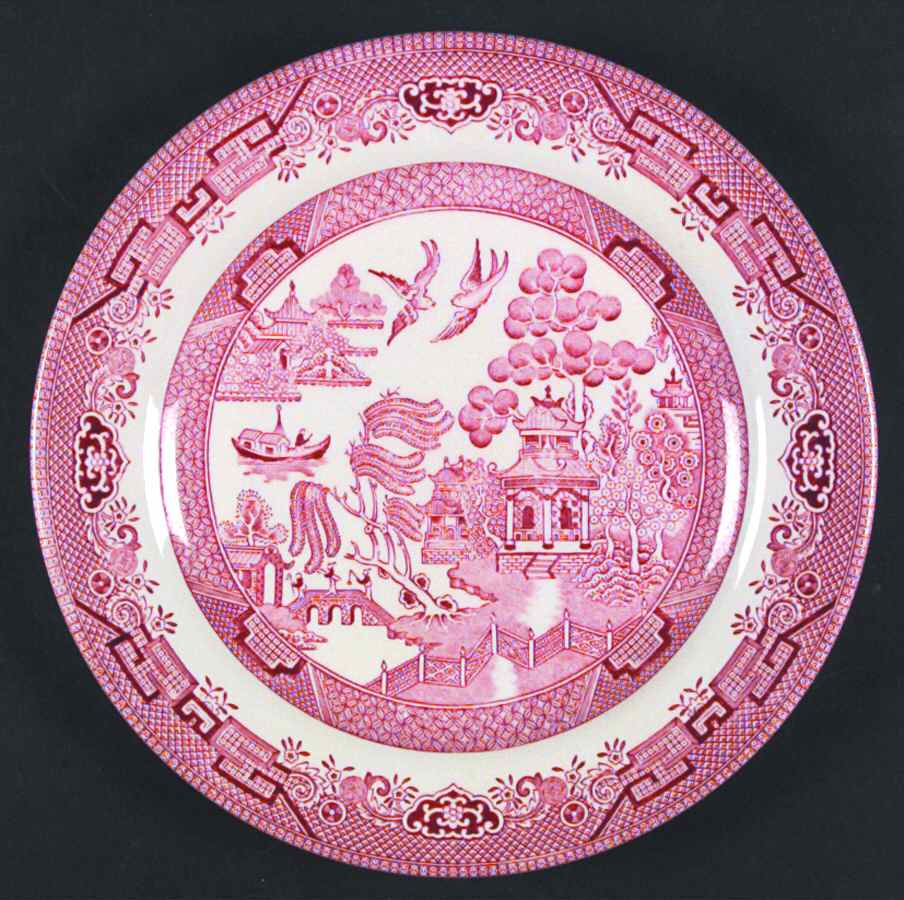 Willow Rosa Pink (Colombia & Romania) Dinner Plate by Churchill-1