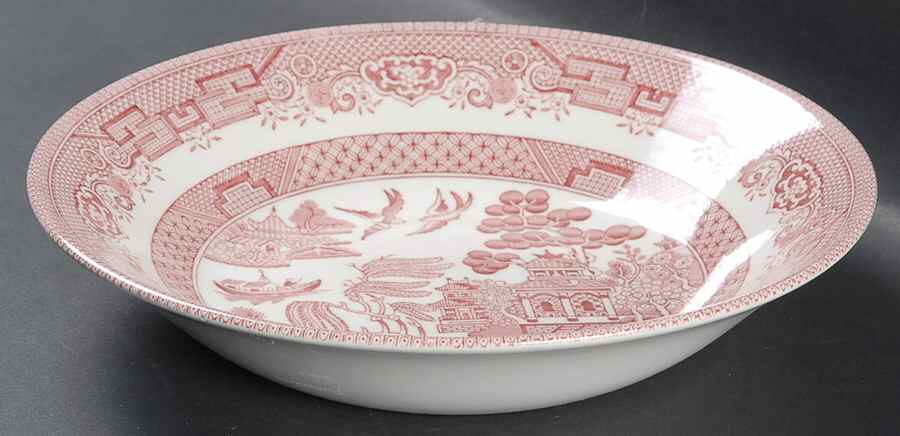 Willow Rosa Pink (Colombia & Romania) Coupe Soup Bowl by Churchill-1