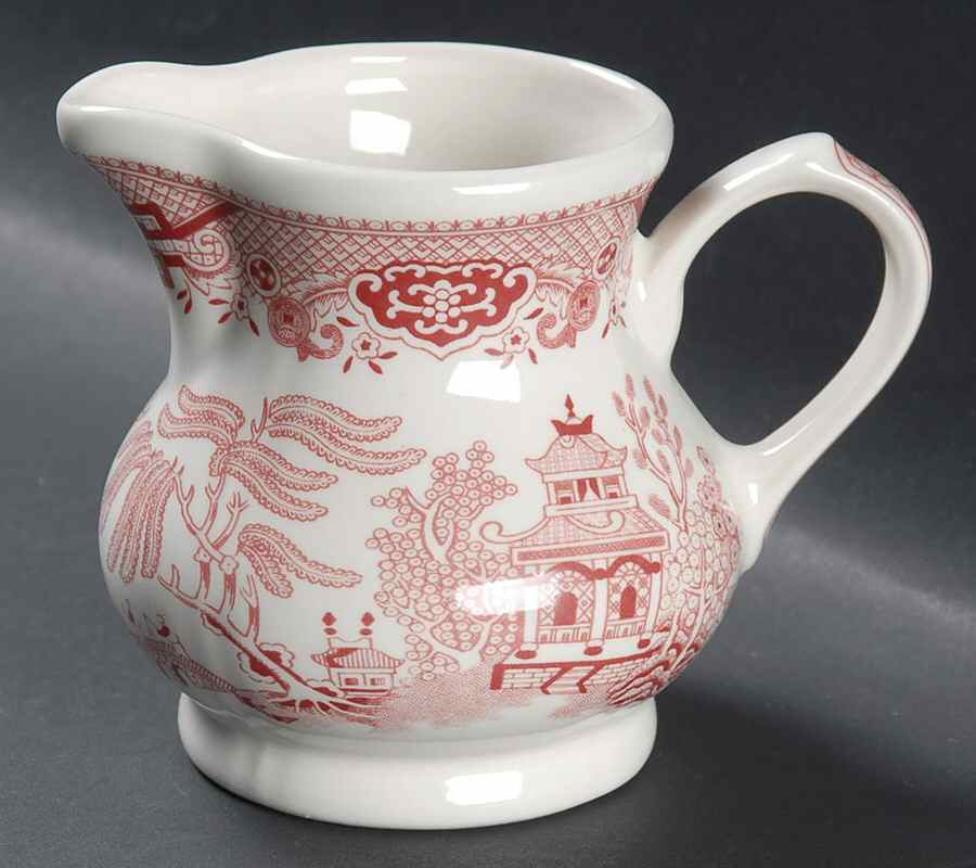 Willow Rosa Pink (Colombia & Romania) Creamer by Churchill-1