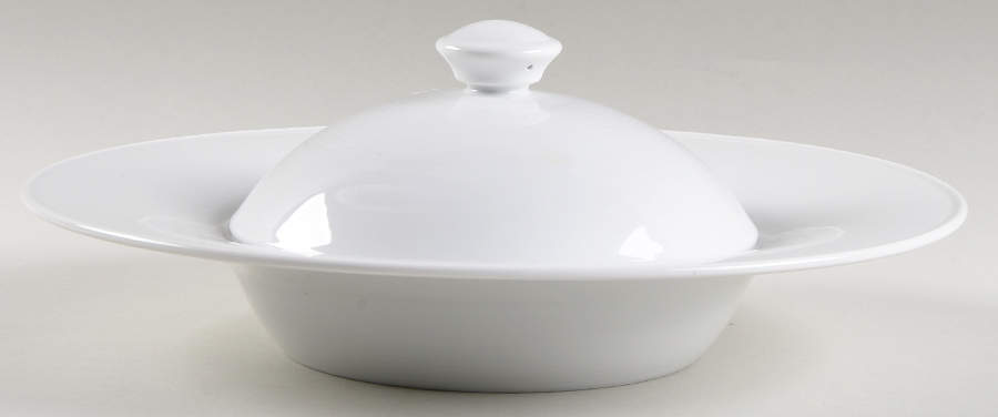 Entree-Halo Individual Presentation Bowl with Cloche by Crate & Barrel-1