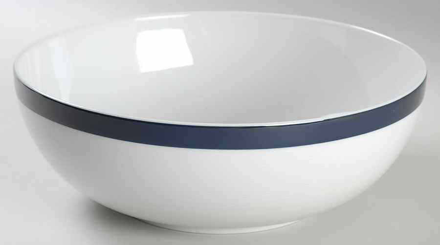Archive Blue 8" Round Vegetable Bowl by Crate & Barrel-1