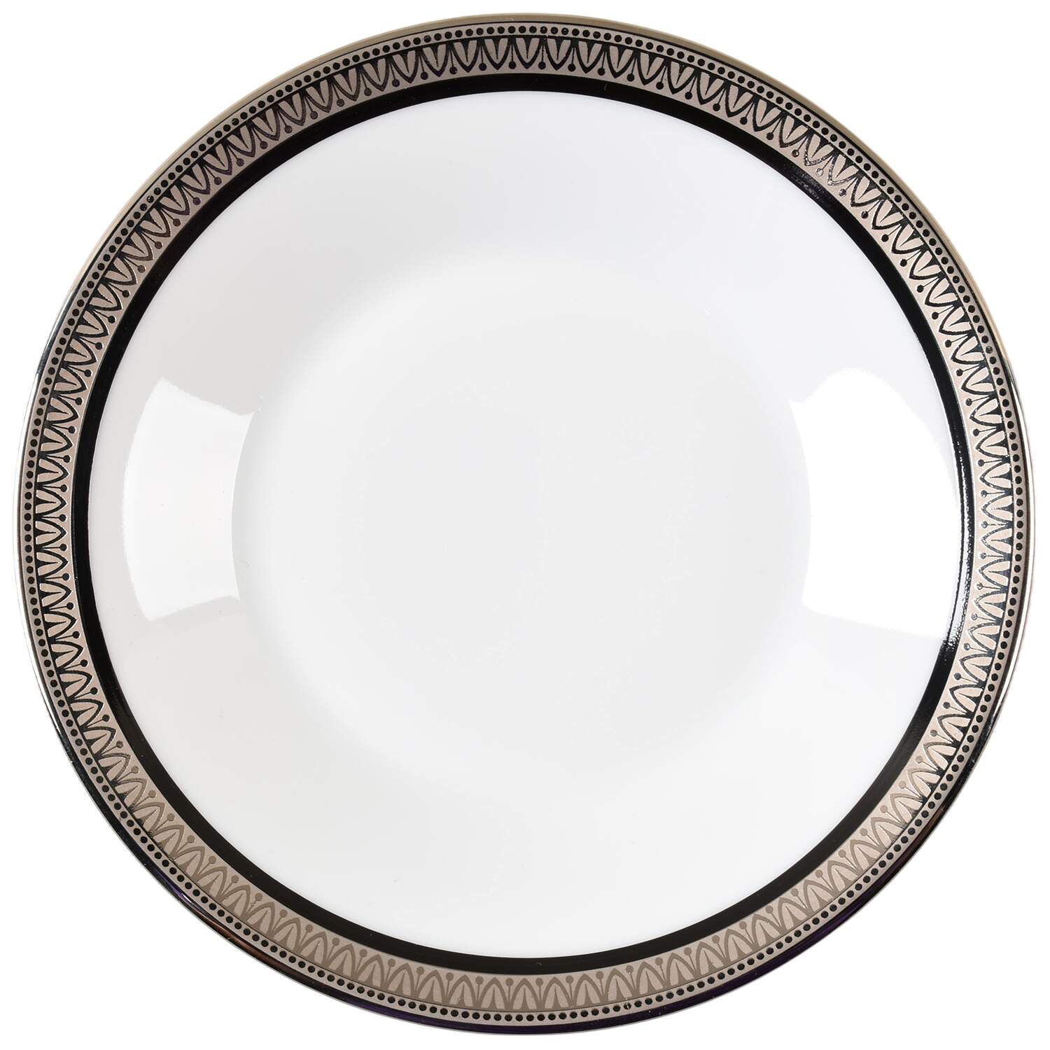 Malmaison Black (No Verge) Saucer for Flat Cup by Charles Field Haviland-1