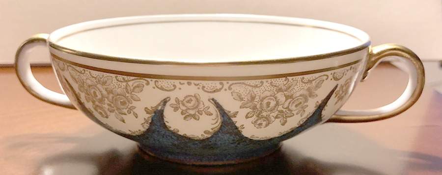 A13452 Footed Cream Soup Bowl by Crown Staffordshire-1