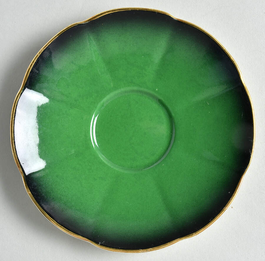 Vert Royale (All Green) Saucer by Carlton Ware (England)-1