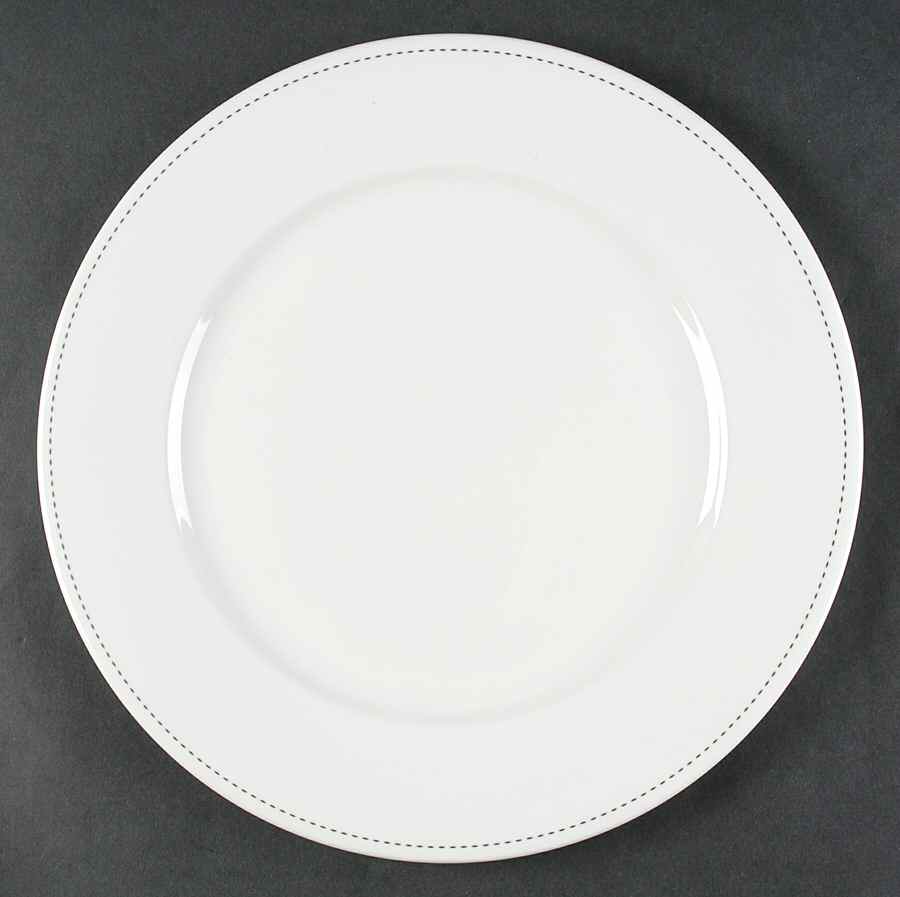 Silver Texture Service Plate (Charger) by Calvin Klein-1