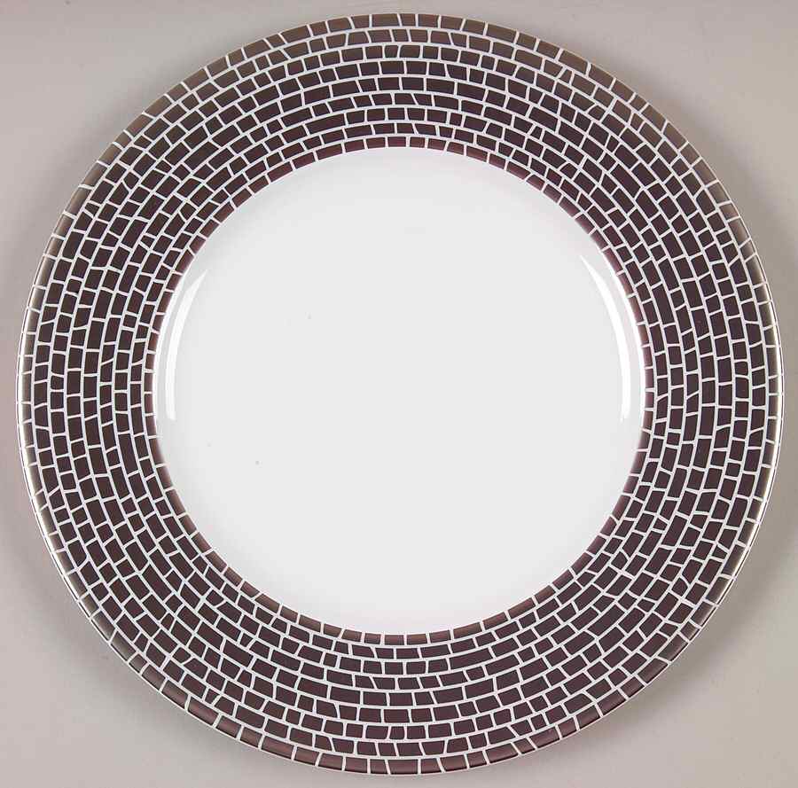 Silver Texture Salad Plate by Calvin Klein-1