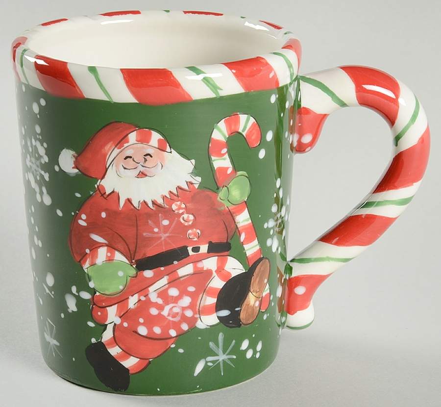 Peppermint Santa Mug by Certified International-1