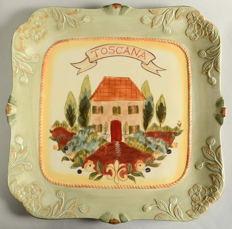 Toscana 16" Square Serving Platter by Certified International-1