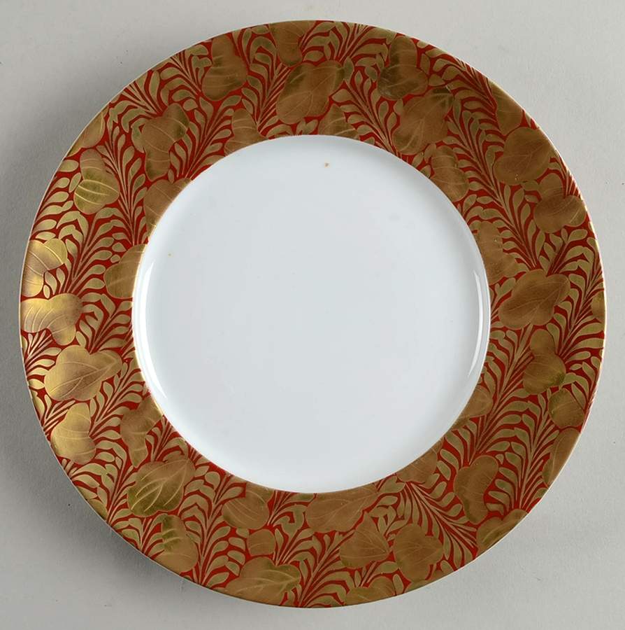 Trois Ors Rouge Salad/Dessert Plate by Jean Louis Coquet-1