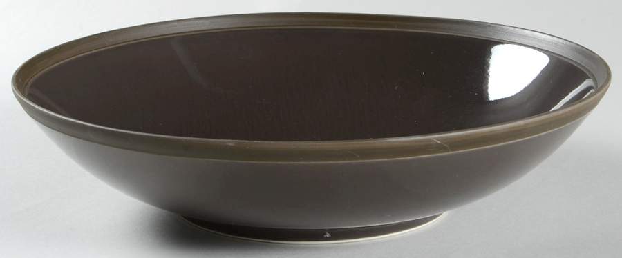 Tonal Edge Bronze 10" Round Serving Bowl by Calvin Klein-1