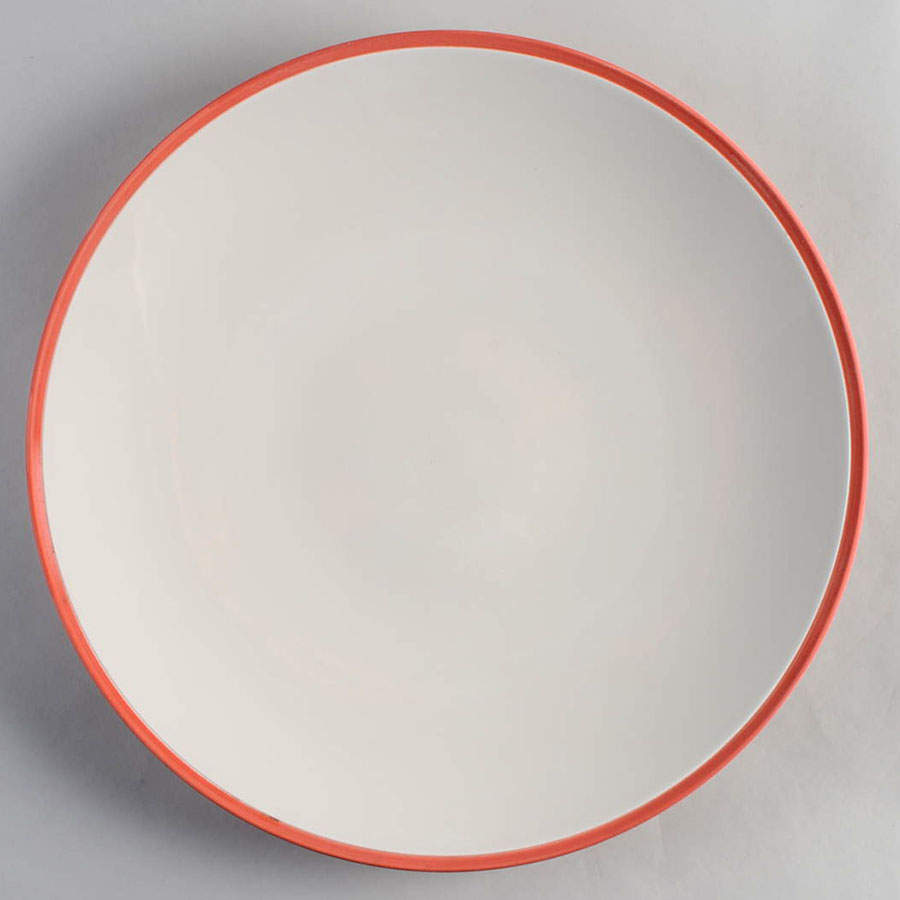 Coral Edge 13" Chop Plate (Round Platter) by Calvin Klein-1