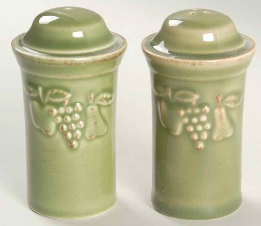 Madeira Harvest (Moss Green) Salt & Pepper Set by Casafina-1
