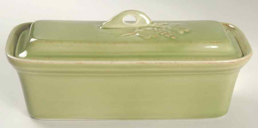 Madeira Harvest (Moss Green) 1/4 Lb Covered Butter by Casafina-1