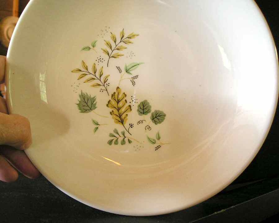 Leaf Swirl Coupe Soup Bowl by Canonsburg-1