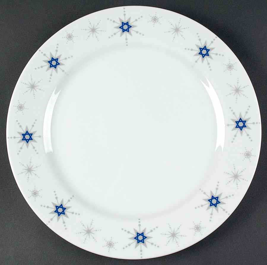 Hanukkah 13" Chop Plate (Round Platter) by Crate & Barrel-1