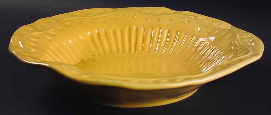 Rustica Gold 14" Pasta Serving Bowl by Certified International-1